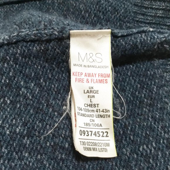 Marks & Spencer Zip Heavyweight Sweater - Picture 4 of 4